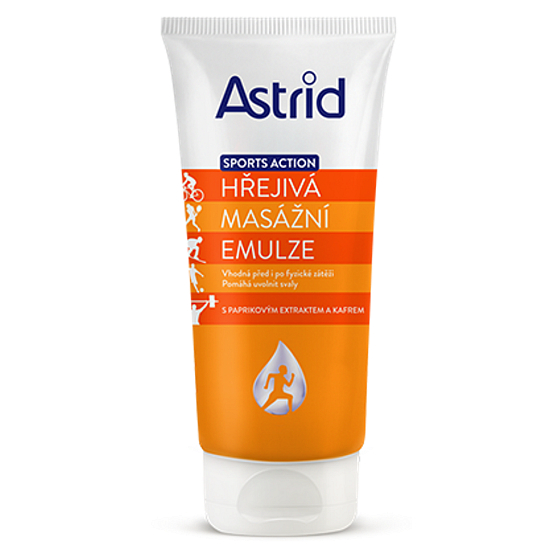 Astrid Sport Action Hřejivá Masážní emulze 200 ml