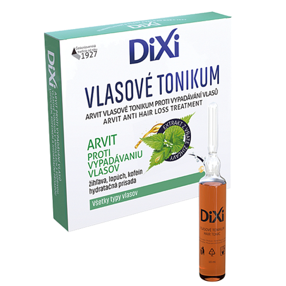 Dixi Arvit vlasové tonikum proti vypadávání vlasů pro všechny typy vlasů, v ampulích 6 x 10 ml