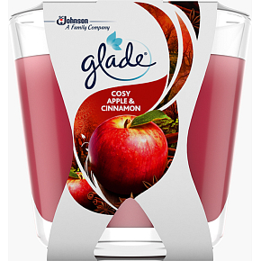 Glade svíčka vonná Decor Cosy Apple & Cinnamon, 70 g