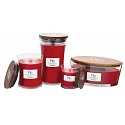 WoodWick Pomegranate - Granátové jablko vonná svíčka s dřevěným knotem a víčkem sklo velká 609,5 g