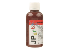 JP arts Farba do tkanin na jasne materiały, brokatowa 11. Ciemny brąz 50 g