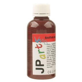 JP arts Farba do tkanin na jasne materiały, brokatowa 11. Ciemny brąz 50 g