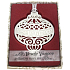 Albi Vánoční ornament s krystaly Swarovski na zavěšení s popisem - Veselé Vánoce a šťastný nový rok, cca 7 x 8 cm