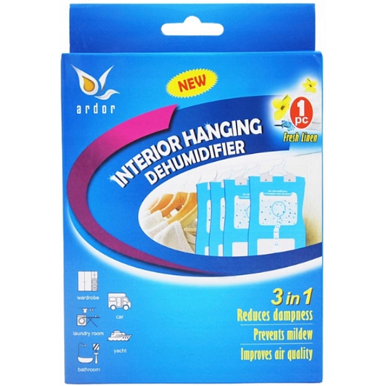 Ardor Fresh Linen pochłaniacz wilgoci do szafy 3w1 1 szt