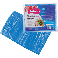 Niteola torby na przekąski, HDPE, 20 × 30 cm, grubość 12 µ, niebieskie, 50 sztuk