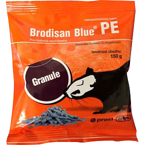 Brodisan Blue PE granule do zwalczania gryzoni worek, 150 g