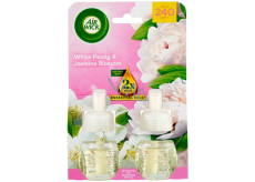 Air Wick White Peony & Jasmine Blossom - Pivoňka a jasmínový květ DUO elektrický osvěžovač náhradní náplň 2 x 19 ml