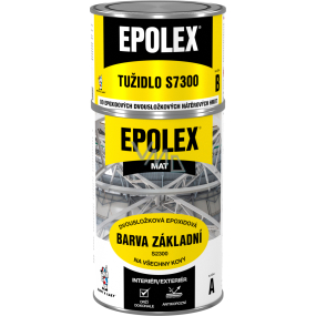 EPOLEX S2300 podkładowa farba na metal, szary mat + Epolex S7300 utwardzacz, zestaw 1,18 kg