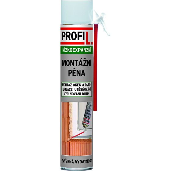 Profil montażowa pianka, niskooporowa, rurkowa, 750 ml