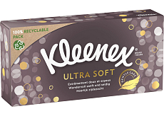 Kleenex Ultra Soft 3-warstwowe chusteczki papierowe w pudełku, 64 szt.