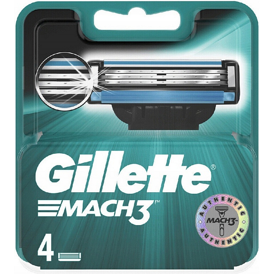 Gillette Mach3 wkładki zapasowe 4szt