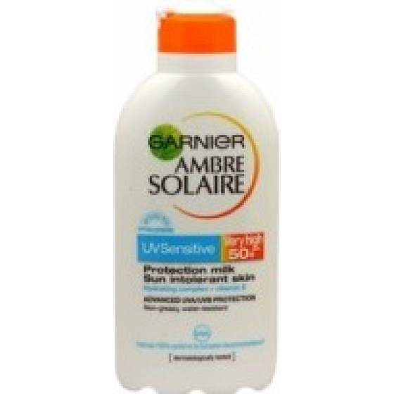 Garnier Ambre Solaire SPF50+ mléko na opalování pro citlivou pokožku 200 ml