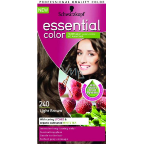 Schwarzkopf Essential Color dlouhotrvající barva na vlasy 240 Světle hnědá