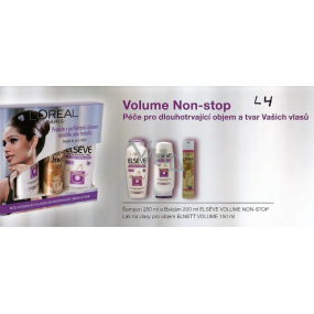 Loreal Paris Elseve Volume Non-stop péče pro dlouhotrvající objem, kosmetická sada pro ženy Loreal Paris Elseve Volume Non-stop péče pro dlouhotrvající objem, kosmetická sada pro ženy
