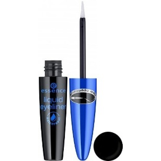Essence Liquid voděodolné oční linky odstín černá 4 ml