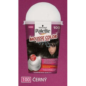 Schwarzkopf Palette Mousse Color Shake and color barva na vlasy 100 Černý