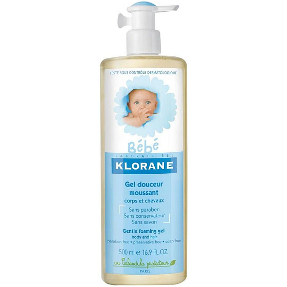 Klorane Bébé Jemný pěnivý gel pro děti 500 ml
