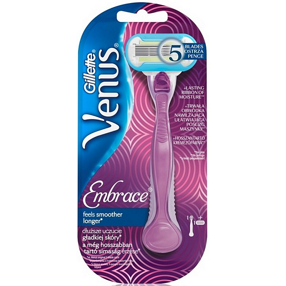 Gillette Venus Embrace holicí strojek + náhradní hlavice 1 kus pro ženy
