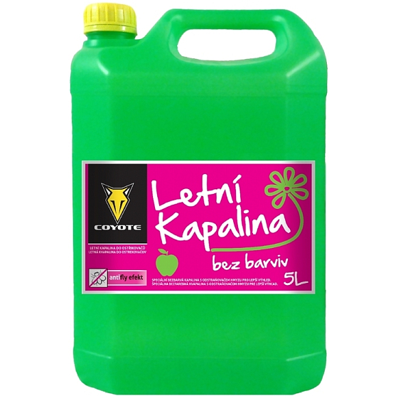 Coyote Jablko letní kapalina do ostřikovačů, bez barviv 5 l