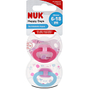 Nuk Classic Happy Days silikonové šidítko 6-18 měsíců Box