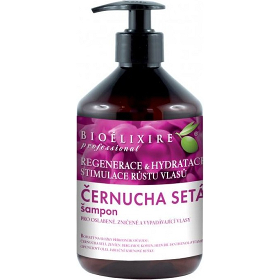 Bioelixire Černucha Setá šampon na vlasy slabé, zničené, vypadávající 500 ml