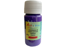Art e Miss Uniwersalna farba akrylowa matowa 42 Ciemny fiolet 40 g