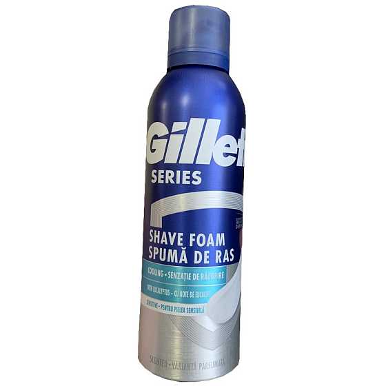 Gillette Series Sensitive Cool krem do golenia dla mężczyzn 200 ml