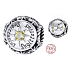 Charm Srebrny 925 Znak zodiaku, cyrkonia Szczęścia, koralik na bransoletkę