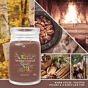 Yankee Candle Praline & Birch - Pralinka i brzoza świeca zapachowa Signature duża szklana 2 knoty 567 g