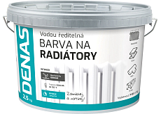 DENAS FARBA NA GRZEJNIKI szybkoschnąca, 0100 biały, 2,5 kg