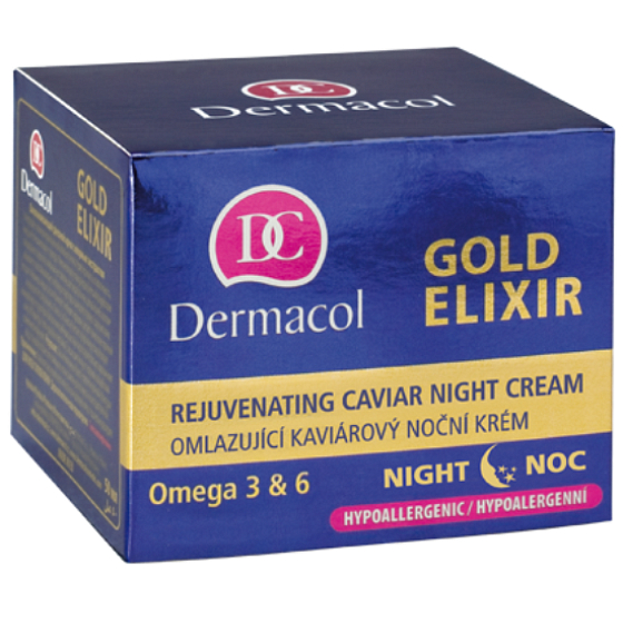 Dermacol Gold Elixir Odmładzający kawiorowy krem na noc 50 ml