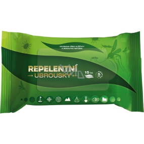 Stachema Repelentní ubrousky proti klíšťatům a bodavému hmyzu 15 kusů Stachema Repelentní ubrousky proti klíšťatům a bodavému hmyzu 15 kusů