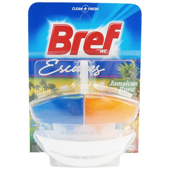 Bref Duo Aktiv Jamaica Burst tekutý WC blok komplet 50 ml