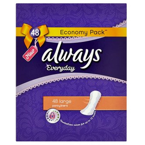 Always Everyday Pantyliners Large intimní vložky 48 kusů