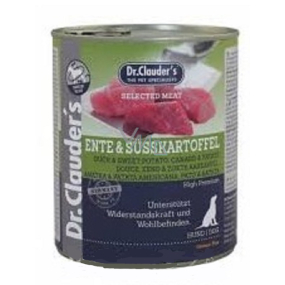 Dr. Clauders Kachna, maso a sladký brambor kompletní superprémiové krmivo 94% masa pro psy 800 g