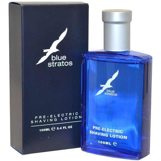 Blue Stratos voda před holením elektrickým strojkem 100 ml