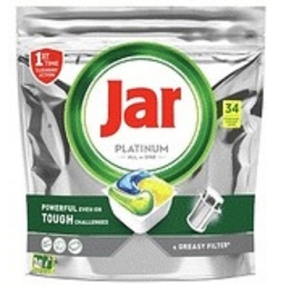 Jar Platinum All in One Lemon kapsle do myčky nádobí 34 kusů