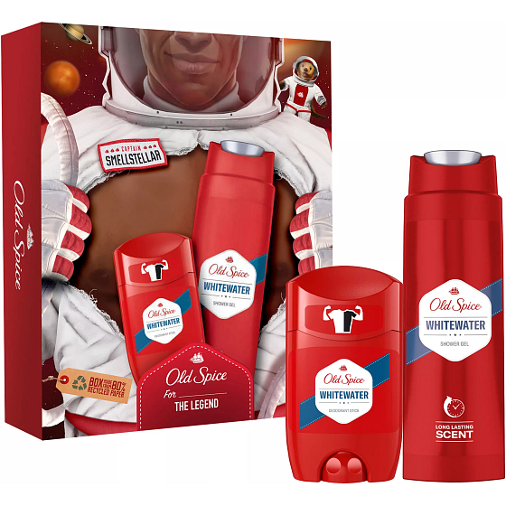 Old Spice Whitewater sprchový gel 250 ml + deodorant stick 50 ml, kosmetická sada pro muže