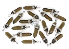 Kwarc różowy Wahadło sześciokątny pryzmat naturalny kamień 41 x 13 mm, ręcznie rzeźbiony, doskonały leczyciel