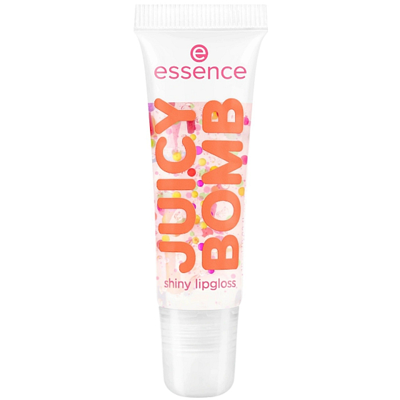 Essence Juicy Bomb Party lesk na rty, odstín 05 Strawberry Sprinkles, 10 ml