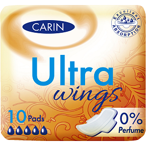 Carin Ultra Wings damskie podpaski, 10 szt