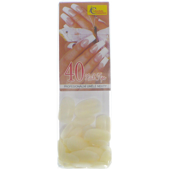Absolute Cosmetics 40 Nail Tips profesionální umělé nehty 0404 Active 40 kusů