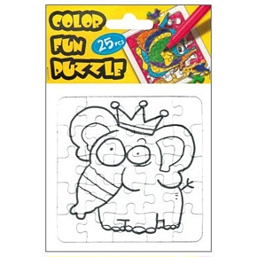 Omalovánky składací Słoń 25 elementów 18 x 12 cm