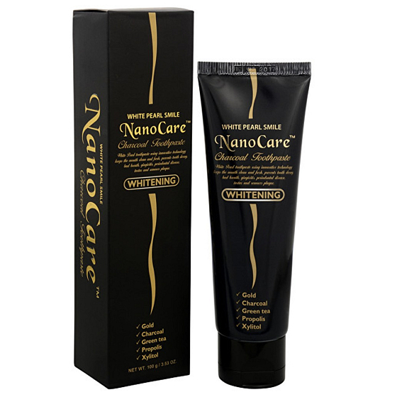White Pearl Smile NanoCare Pasta do zębów węglowa wybielająca 100 g