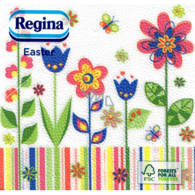 Regina Papírové ubrousky 1 vrstvé 33 x 33 cm 20 kusů Velikonočví Barevné květiny Regina Papírové ubrousky 1 vrstvé 33 x 33 cm 20 kusů Velikonočví Barevné květiny