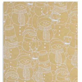 Zoewie Papier do pakowania prezentów 70 x 150 cm Świąteczny Simply The Best naturalne śnieżki