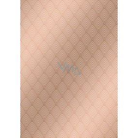 Ditipo Papier do pakowania prezentów 70 x 100 cm Trendy Colours brązowy 2 arkusze