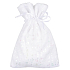 Worek materiałowy welurowy z połyskiem biały 12 x 16 cm 1 szt