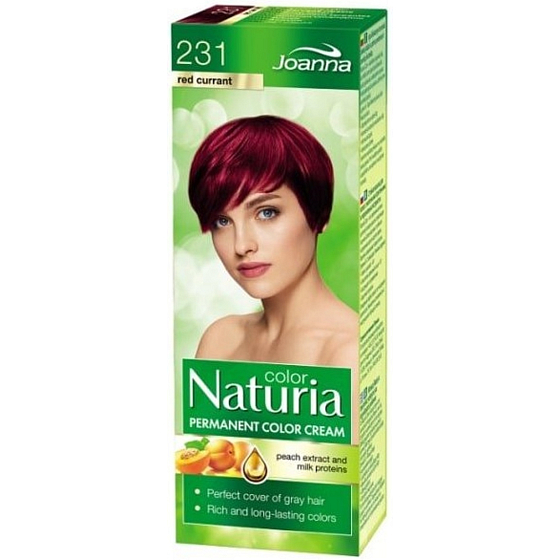 Joanna Naturia farba do włosów z proteinami mlecznymi 231 Czerwony Ryży