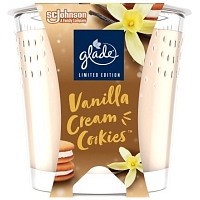 Glade świeca zapachowa Maxi Vanilla Cream Cookies, 204 g